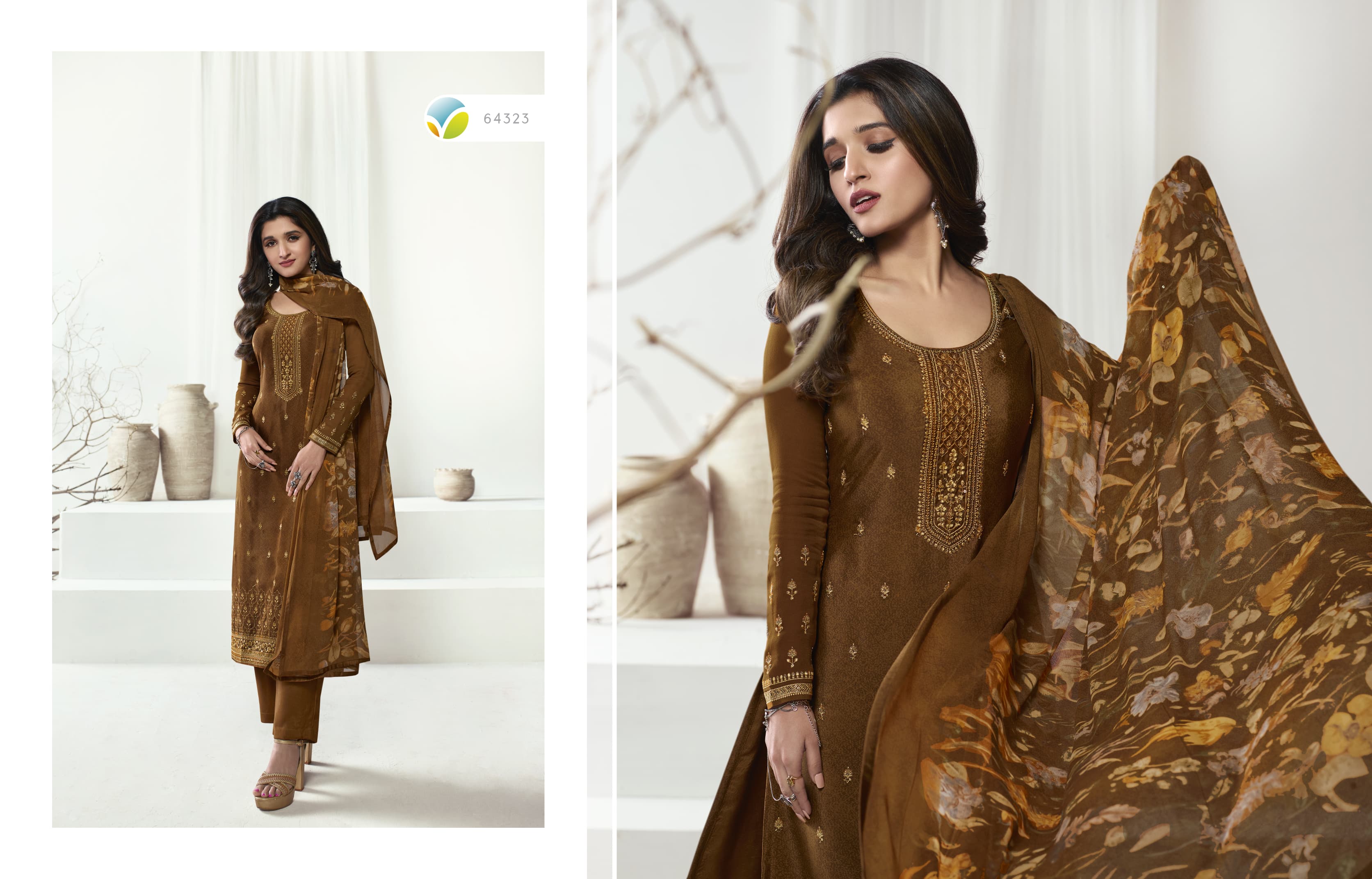 vinay fashion kaseesh royal crepe 43  royal crepe graceful look salwar suit catalog