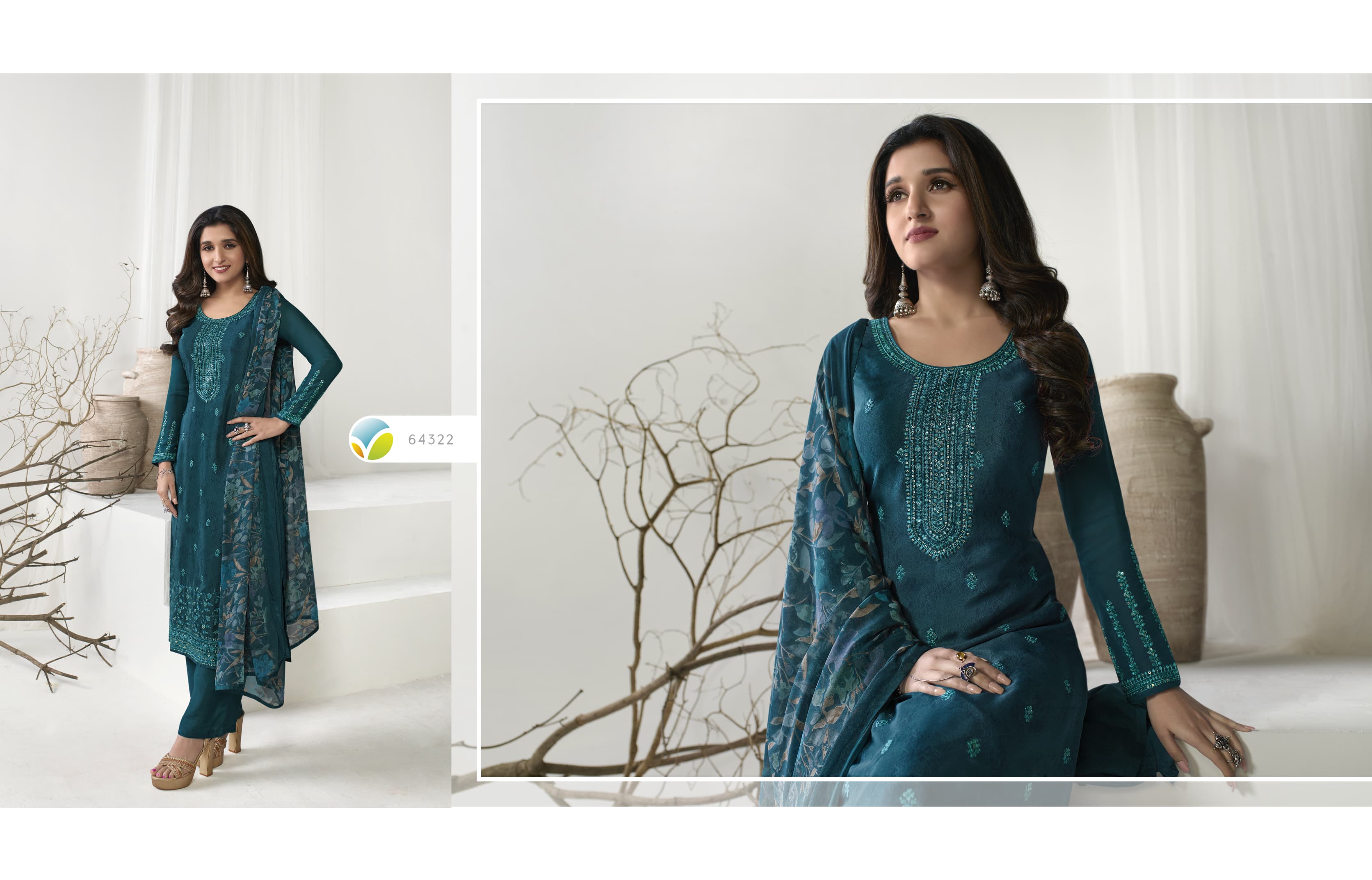 vinay fashion kaseesh royal crepe 43  royal crepe graceful look salwar suit catalog