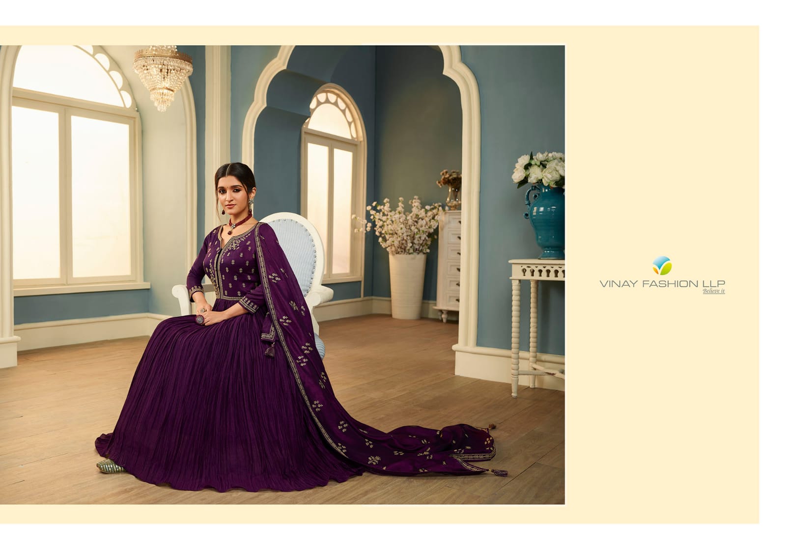 vinay fashion Tumbaa tamanna georgette gorgeous look gawon catalog