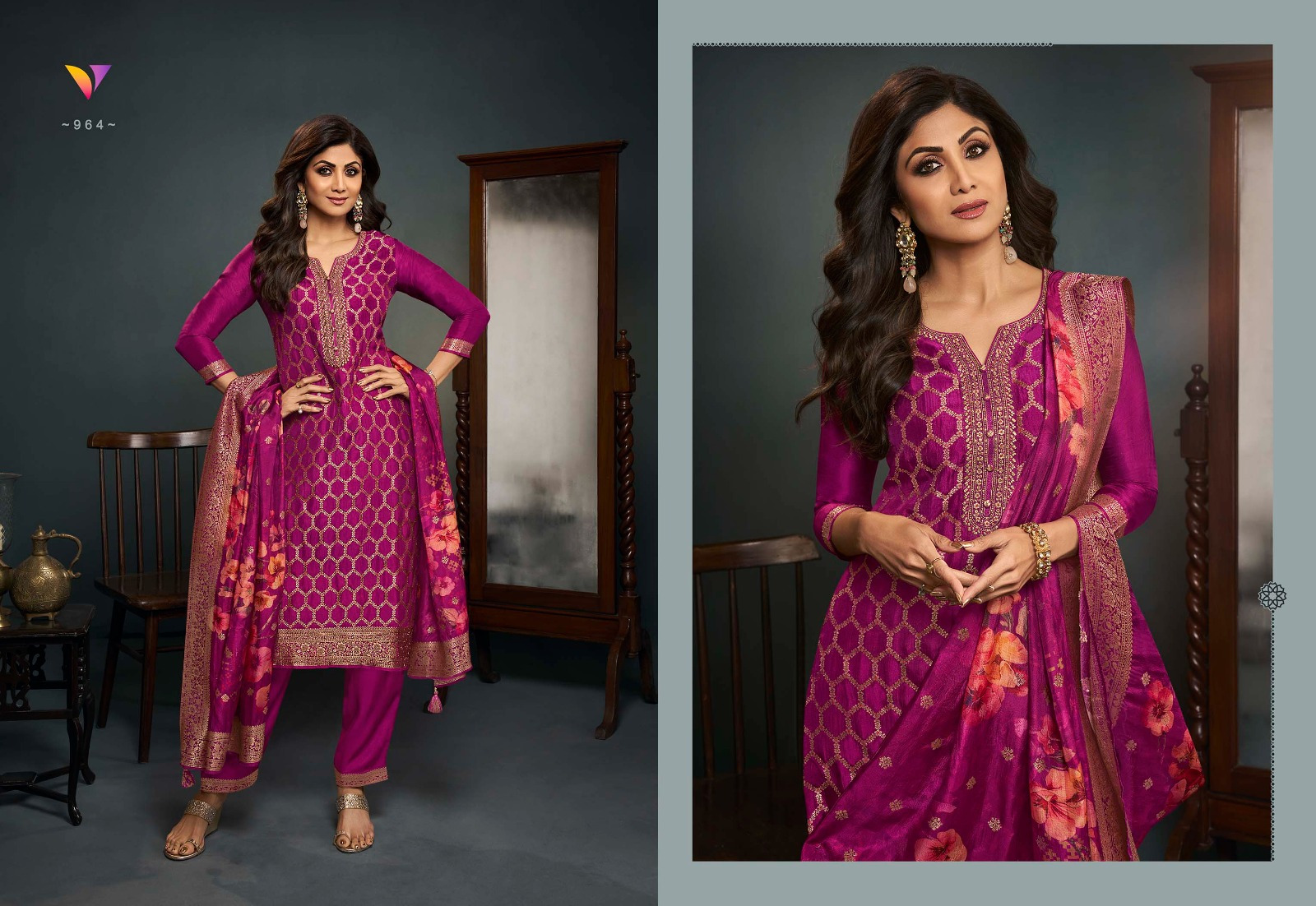 viradi fashin vatsam shilpa 9 viscose catchy look kurti bottom with dupatta catalog