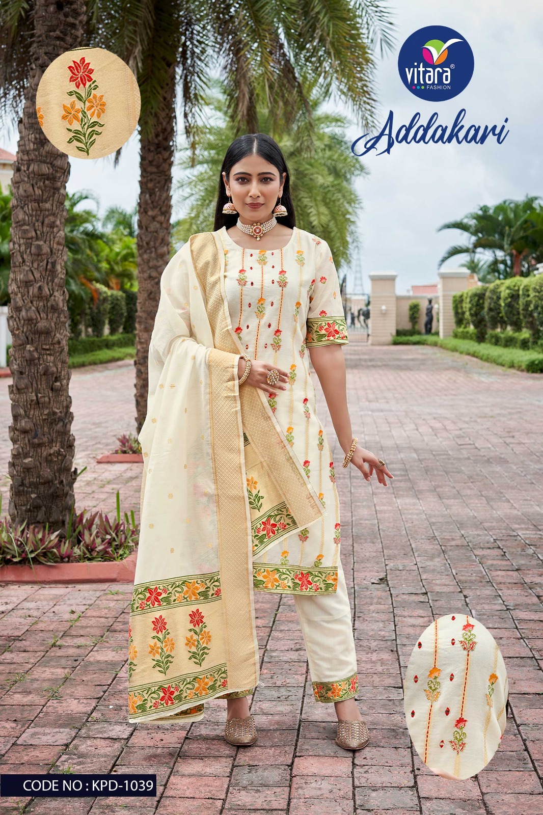 vitara adakari viscose innovative look salwar suit catalog