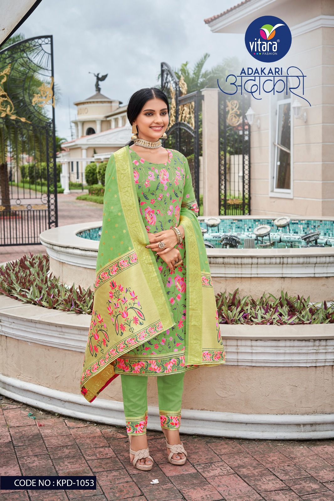 vitara adakari viscose innovative look salwar suit catalog