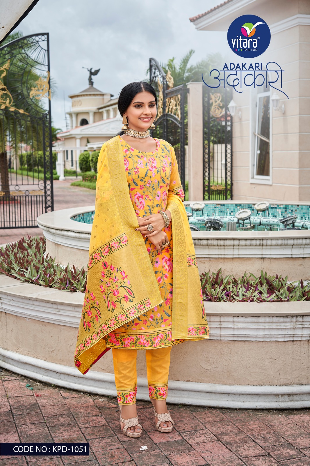 vitara adakari viscose innovative look salwar suit catalog