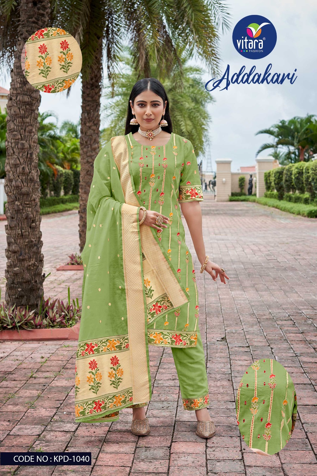 vitara adakari viscose innovative look salwar suit catalog