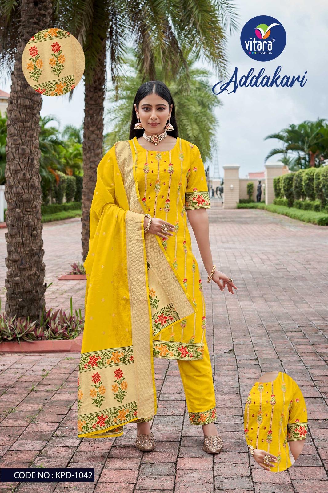 vitara adakari viscose innovative look salwar suit catalog