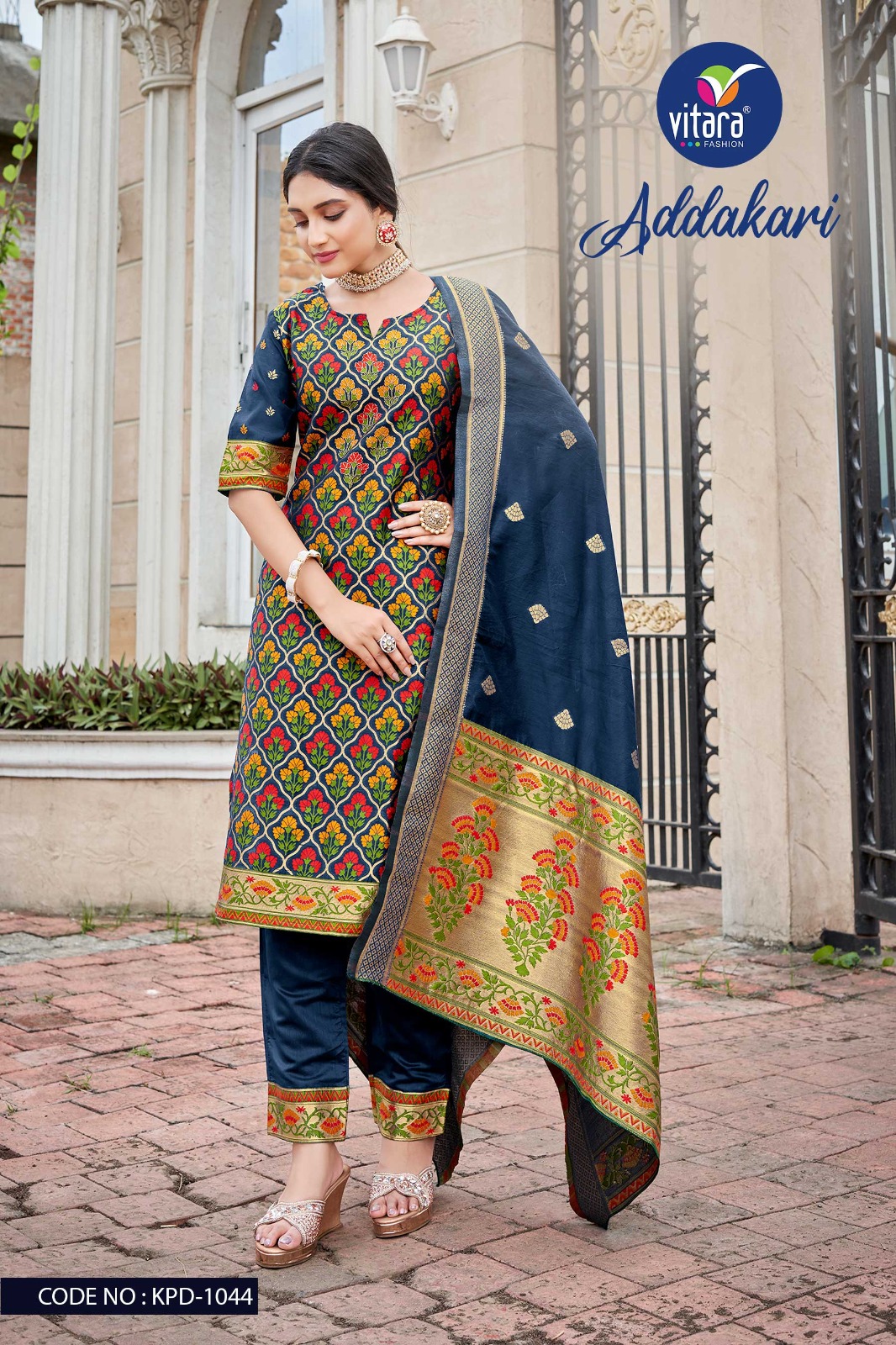 vitara adakari viscose innovative look salwar suit catalog