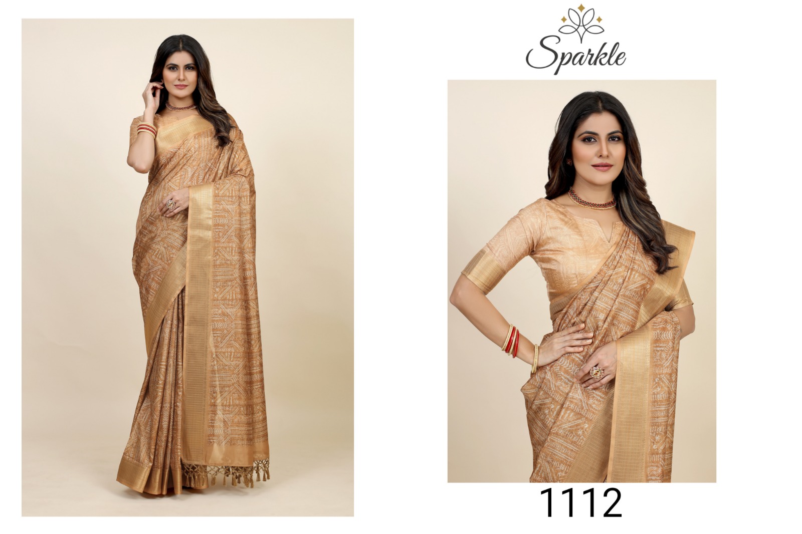 wlosea fashion sparkle soft dola innovative print saree catalog