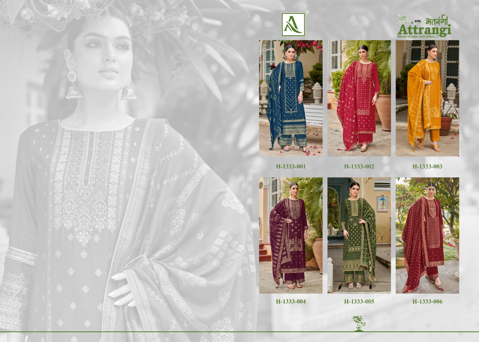 alok suit attrangi viscose elegant embroidery look salwar suit catalog