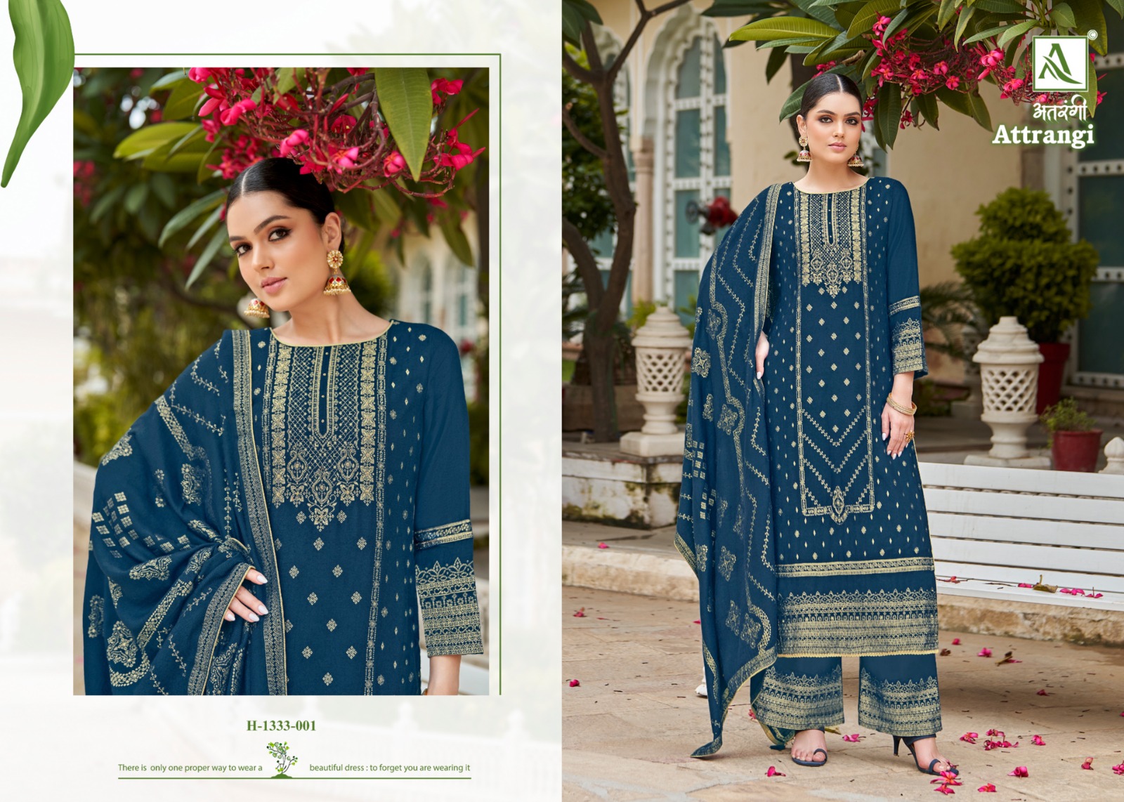 alok suit attrangi viscose elegant embroidery look salwar suit catalog