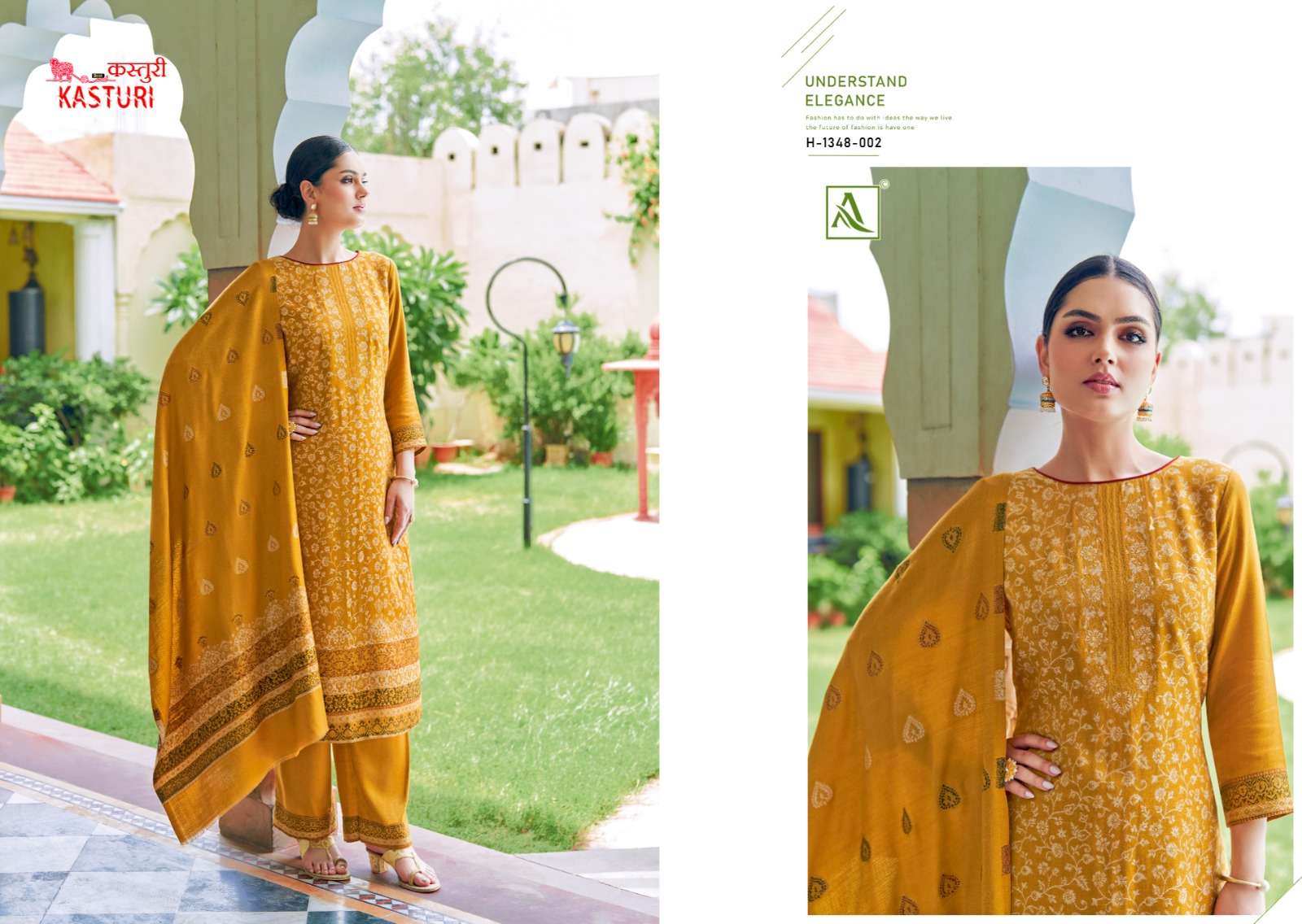 alok suit kasturi  hend weave regal look salwar suit catalog