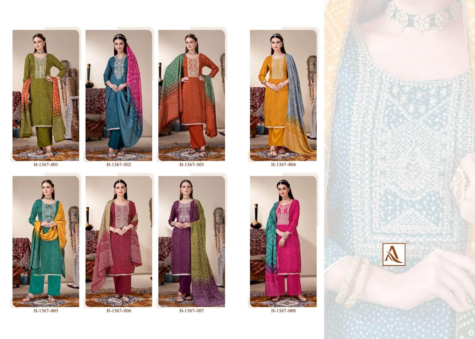 alok suit sohni wool pashmina attrective look salwar suit catalog