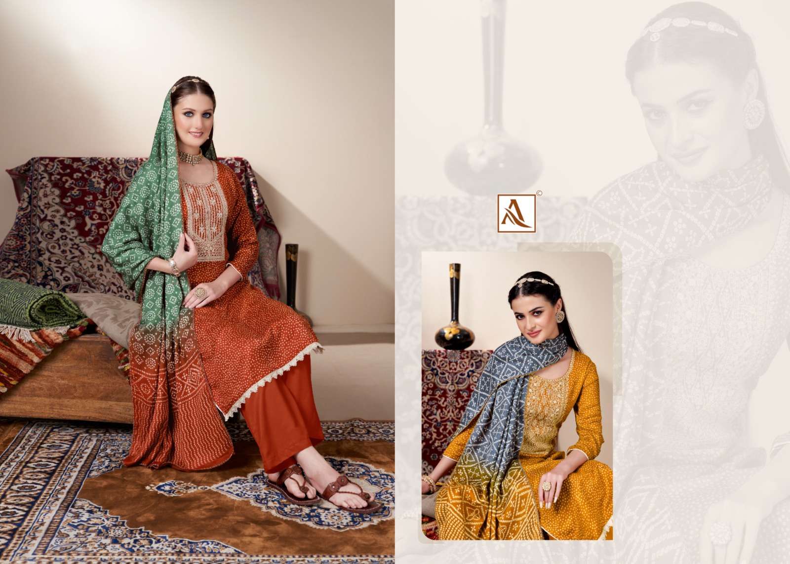 alok suit sohni wool pashmina attrective look salwar suit catalog