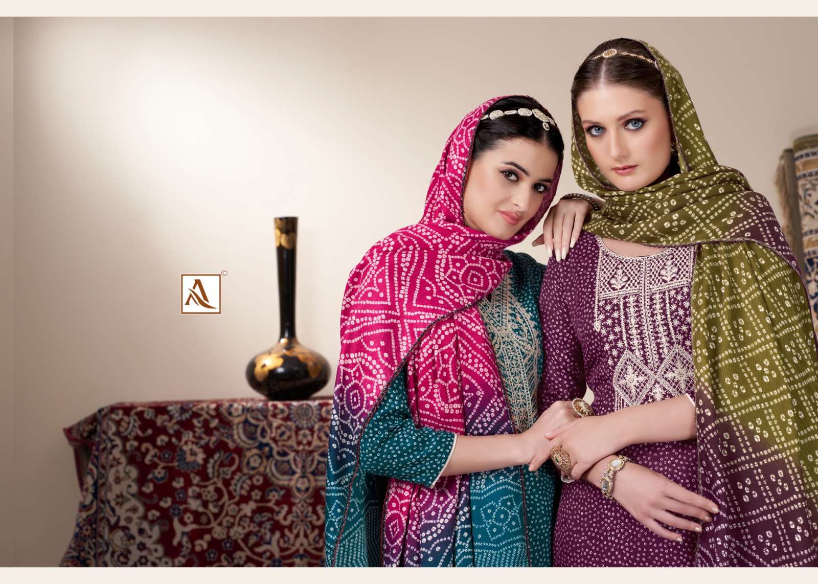 alok suit sohni wool pashmina attrective look salwar suit catalog