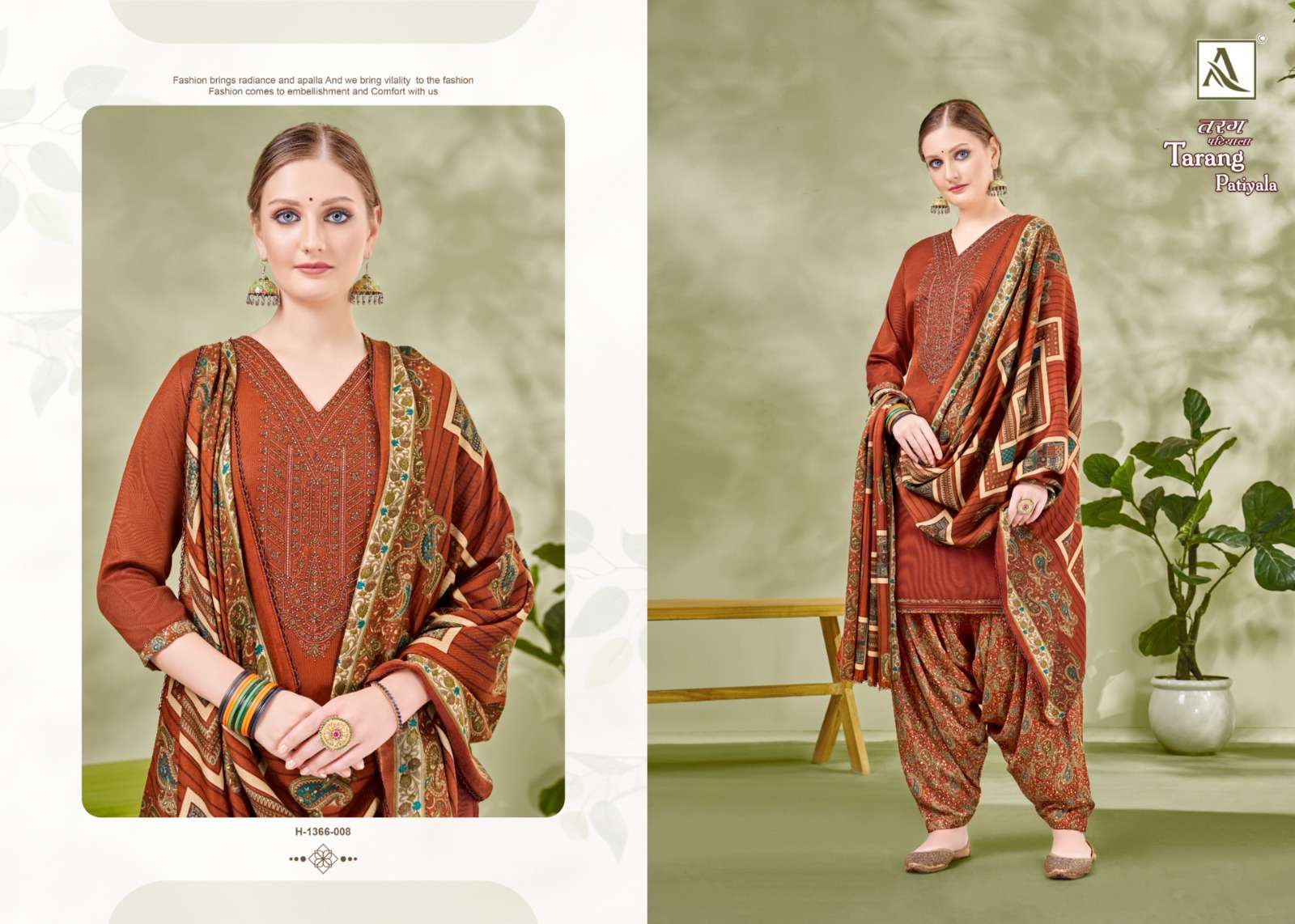 alok suit tarang patiyala Premium Wool Pashmina elegant look salwar suit catalog