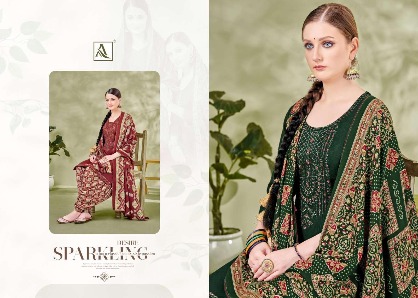 alok suit tarang patiyala Premium Wool Pashmina elegant look salwar suit catalog