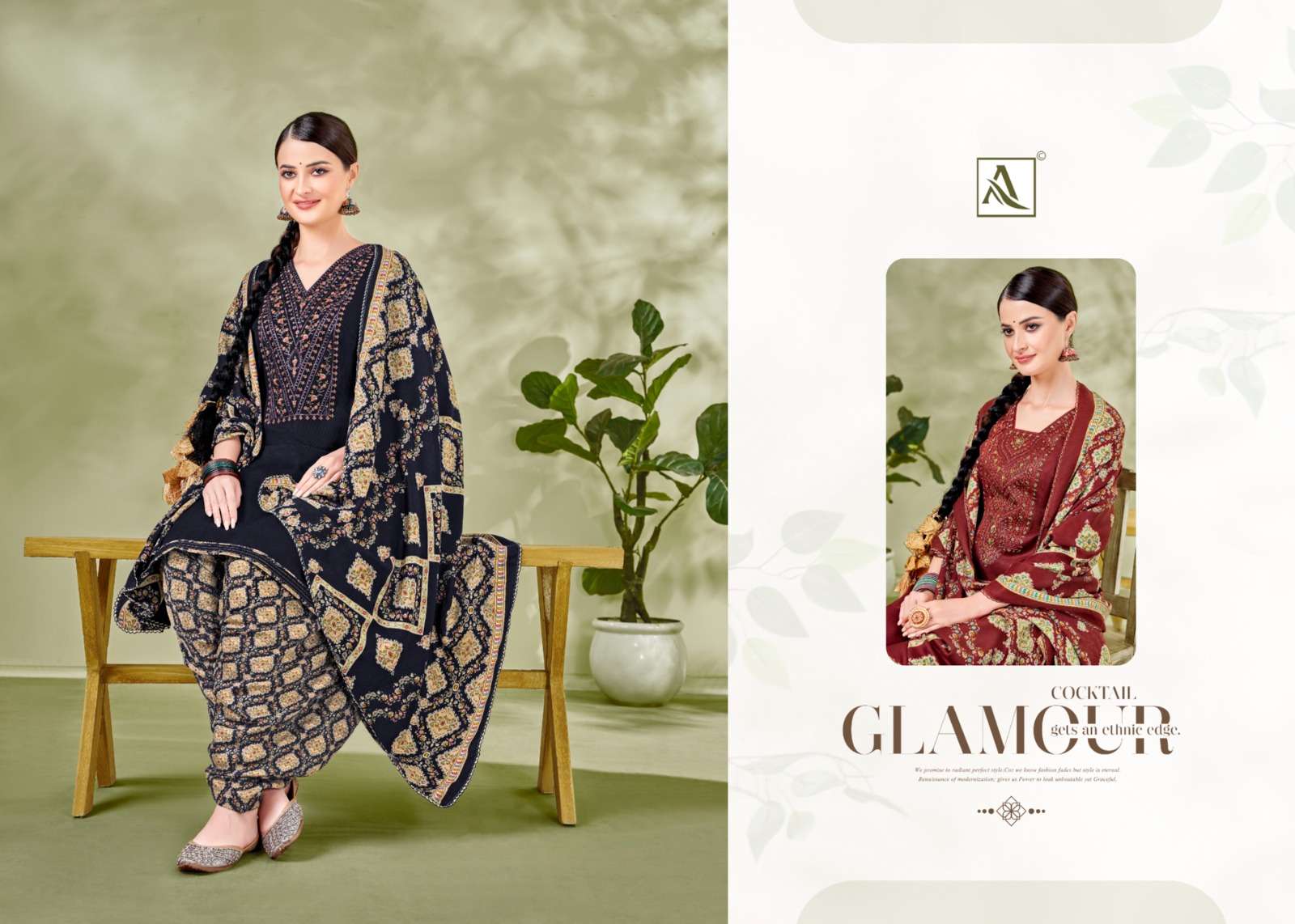 alok suit tarang patiyala Premium Wool Pashmina elegant look salwar suit catalog