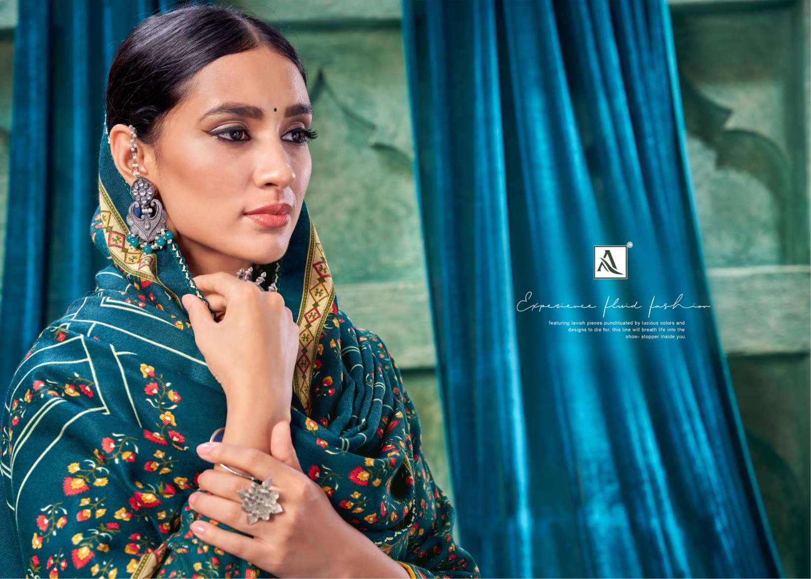 alok suit winter affair Premium Wool Pashmina innovative look salwar suit catalog