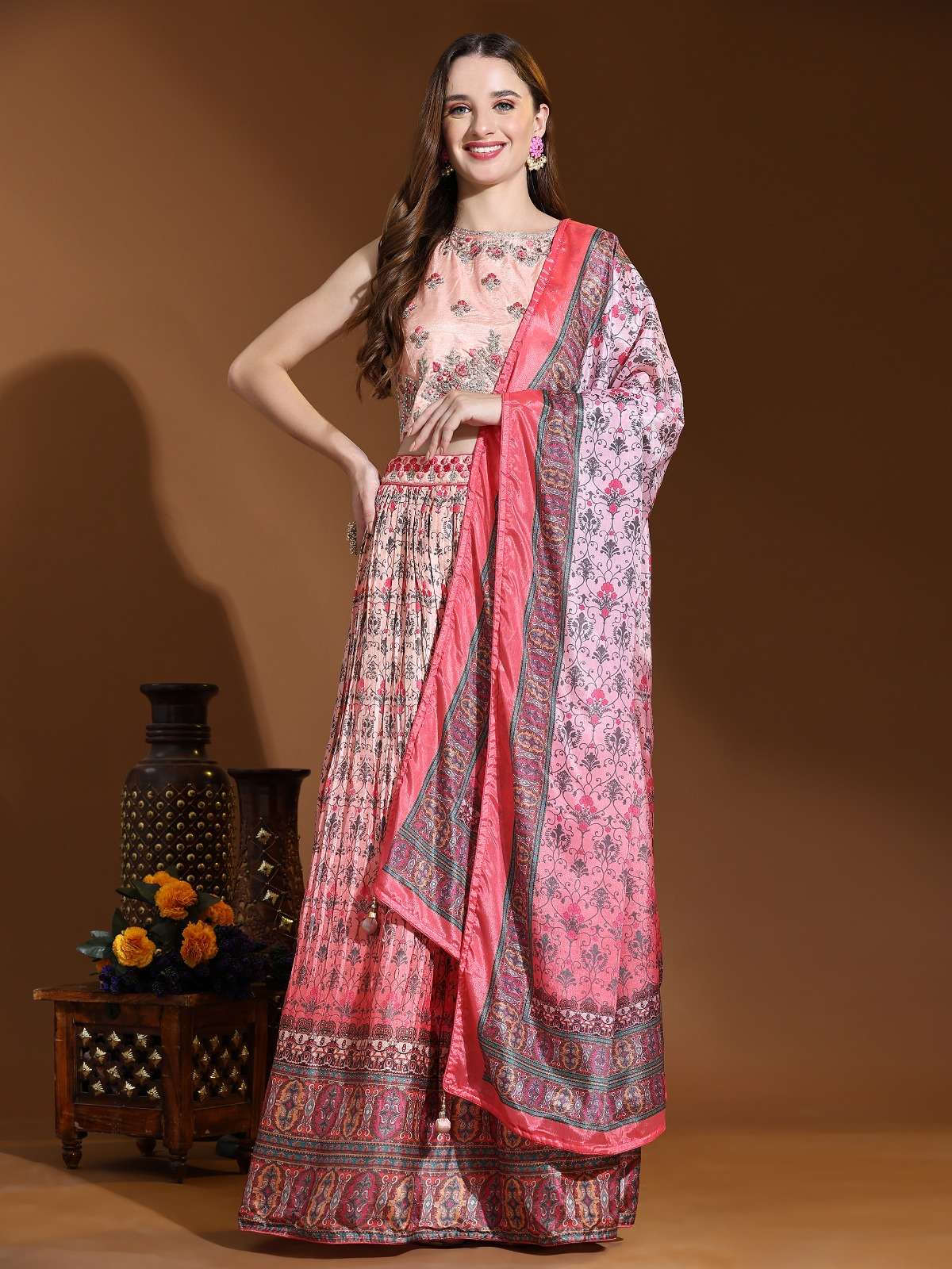 amoha trendz d no c 2047 chinnon festive look indo western catalog