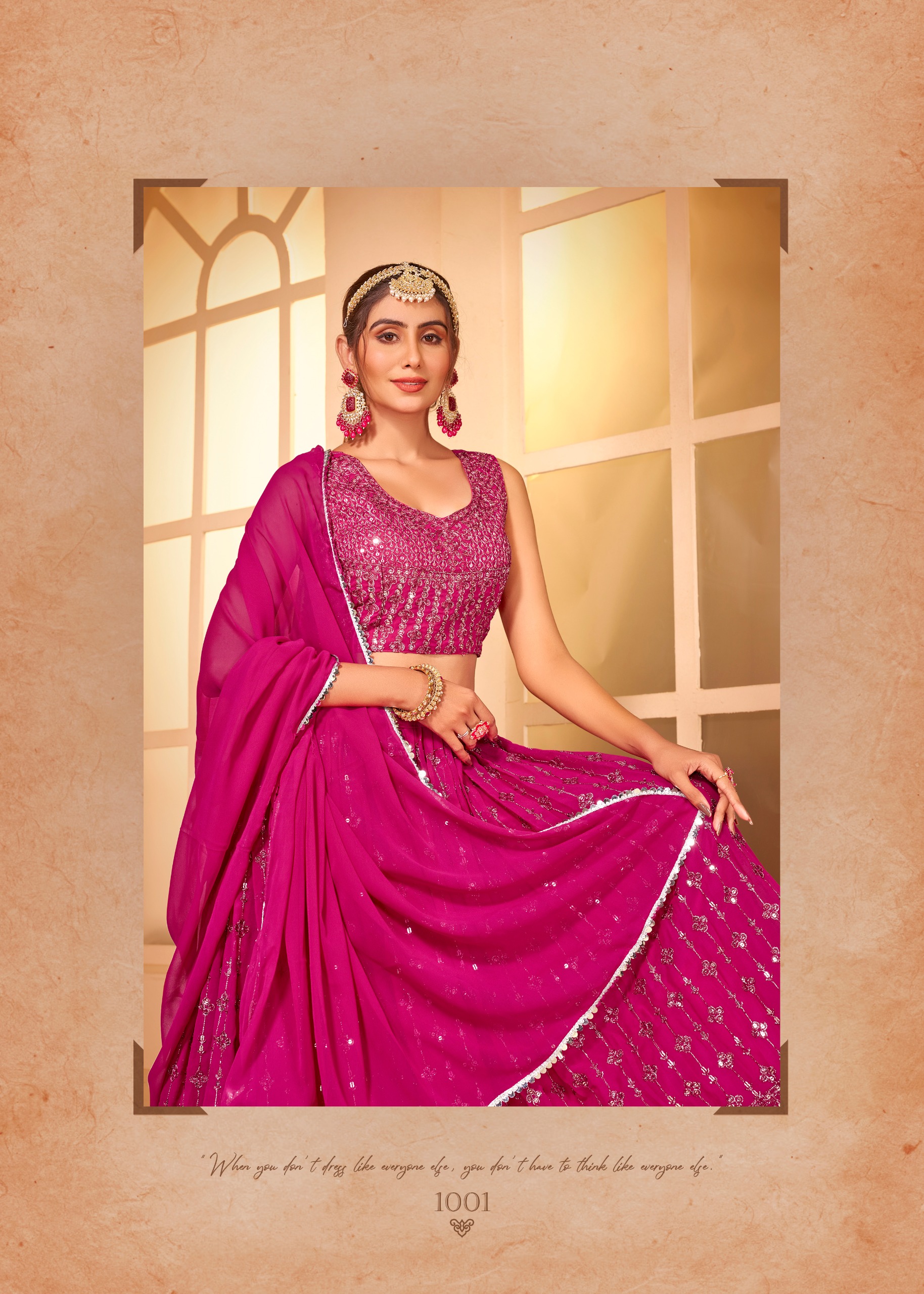 banwery fashion guzaarish Pure Georgette elegant look lehngha catalog