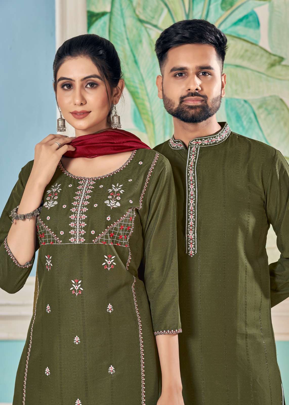 banwery Royal Couple V 13 viscose  innovative look  kurt kurti pant dupatta catalog