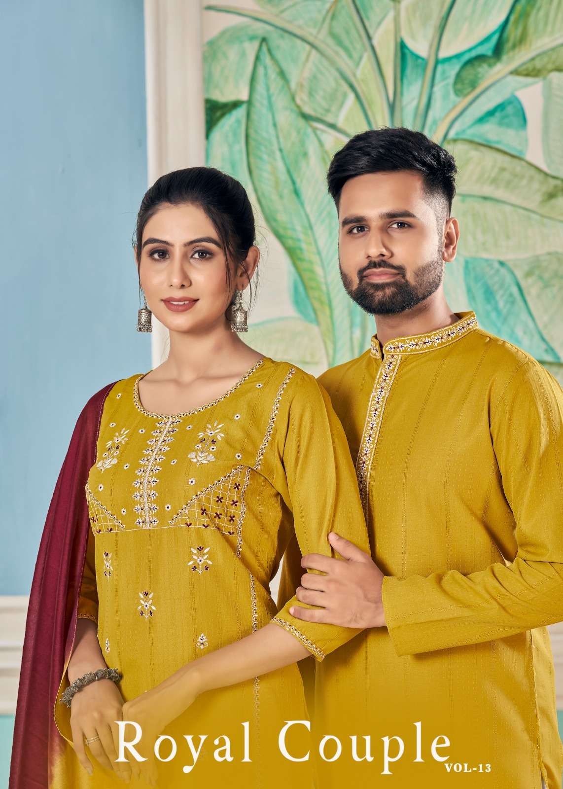 banwery Royal Couple V 13 viscose  innovative look  kurt kurti pant dupatta catalog