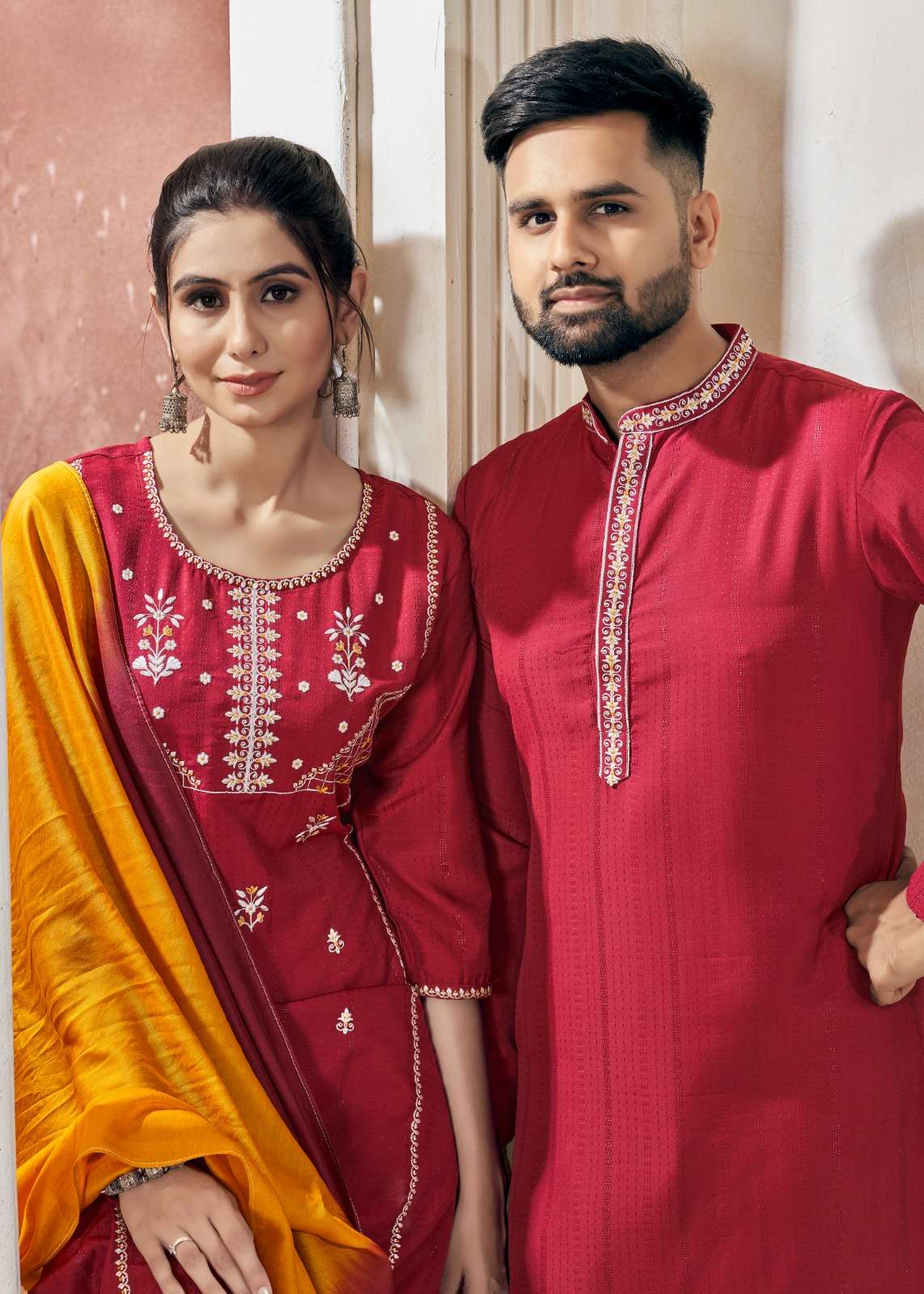 banwery Royal Couple V 13 viscose  innovative look  kurt kurti pant dupatta catalog