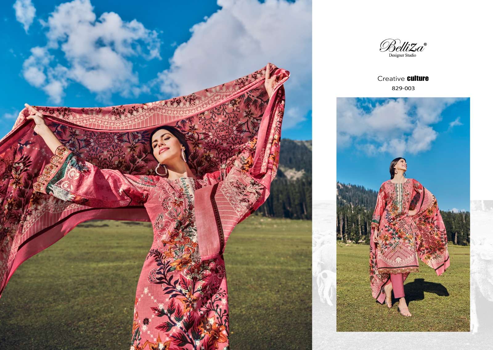 belliza designer studio aalia mal mal cotton elegant salwar suit catalog