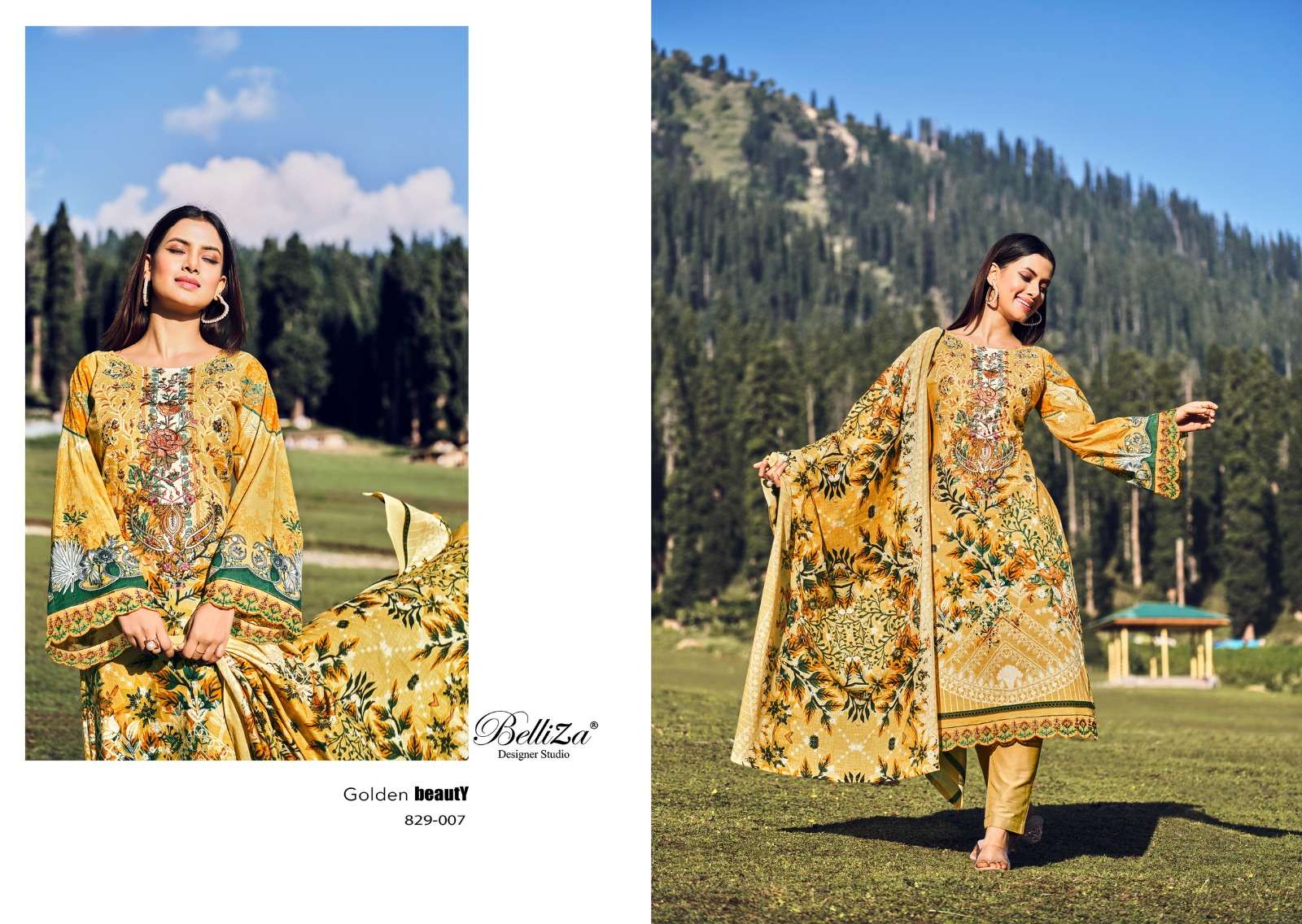 belliza designer studio aalia mal mal cotton elegant salwar suit catalog