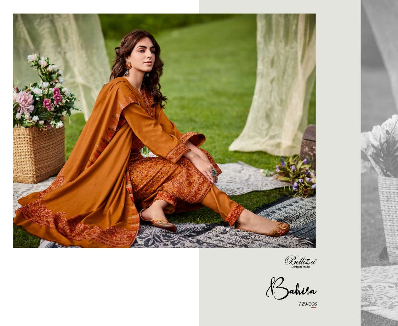 BelliZa DesigNer StuDio faariah wool pashmina elegant look salwar suit catalog