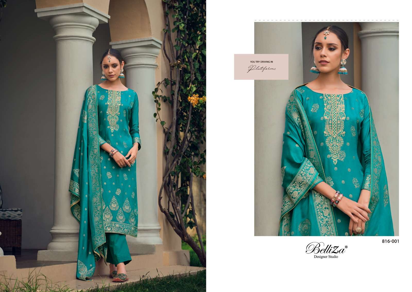 belliza designer studio lashkara dola viscose exclusive look salwar suit catalog