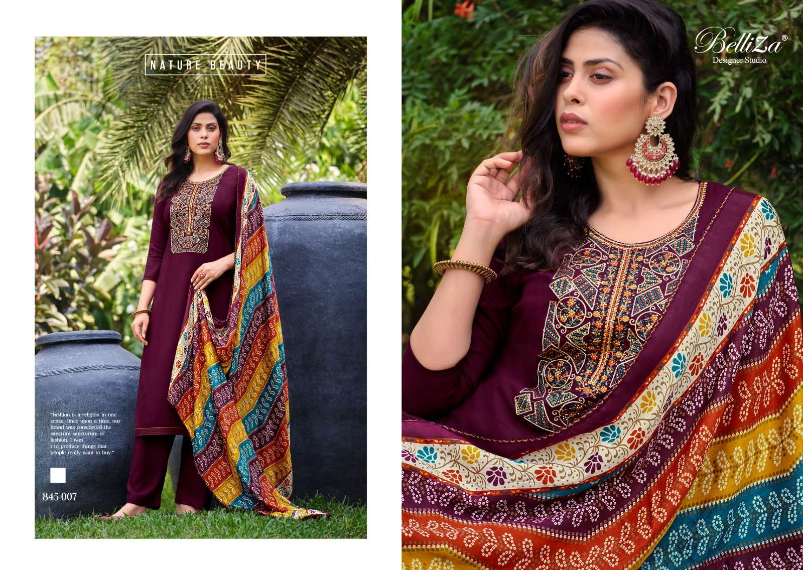 belliza designer studio  lovina viscose decent look salwar suit catalog