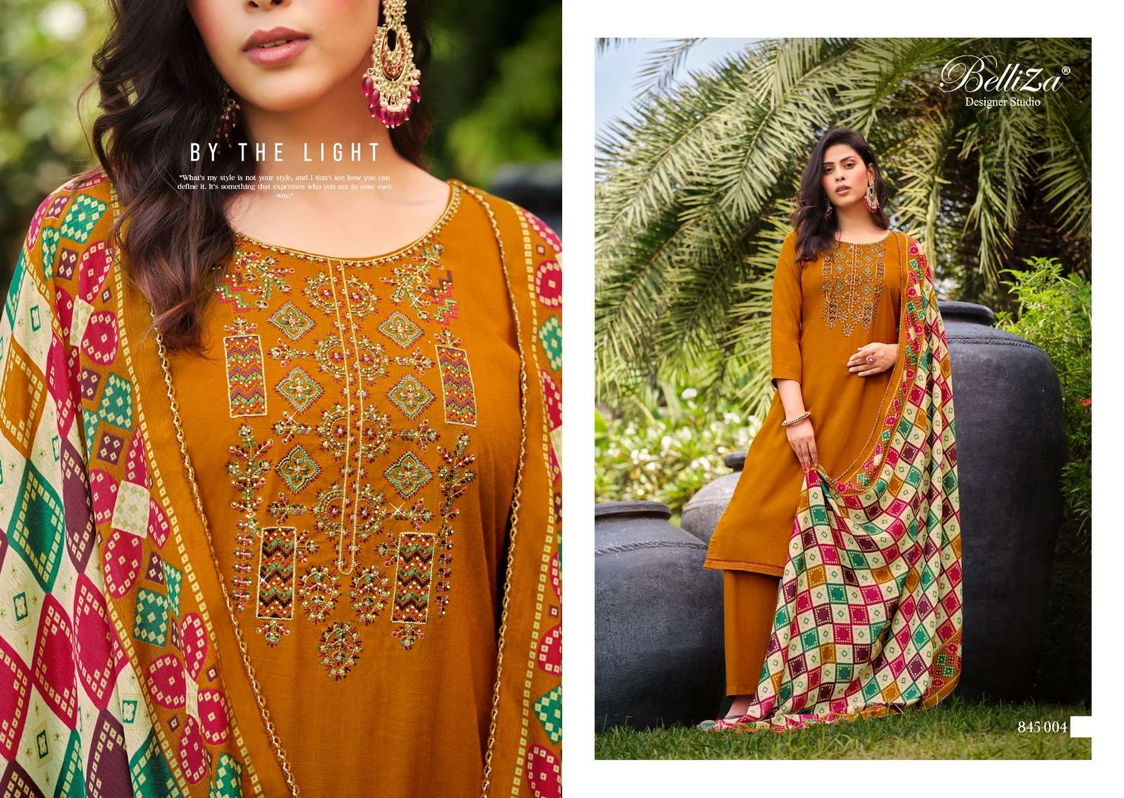 belliza designer studio  lovina viscose decent look salwar suit catalog