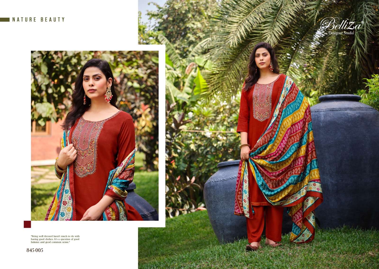 belliza designer studio  lovina viscose decent look salwar suit catalog