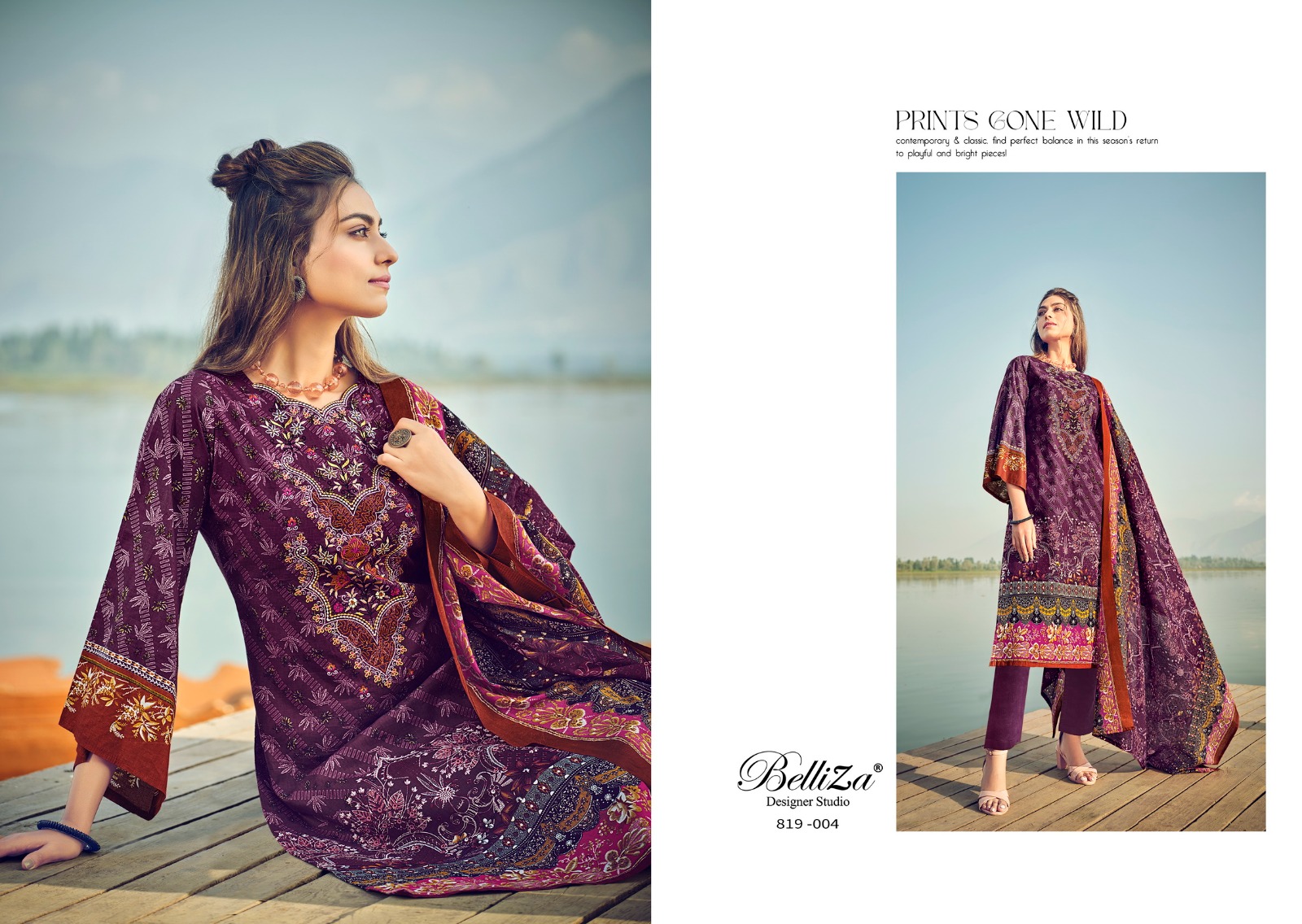 belliza designer studio Naira Vol 18 cotton innovative look salwar suit catalog