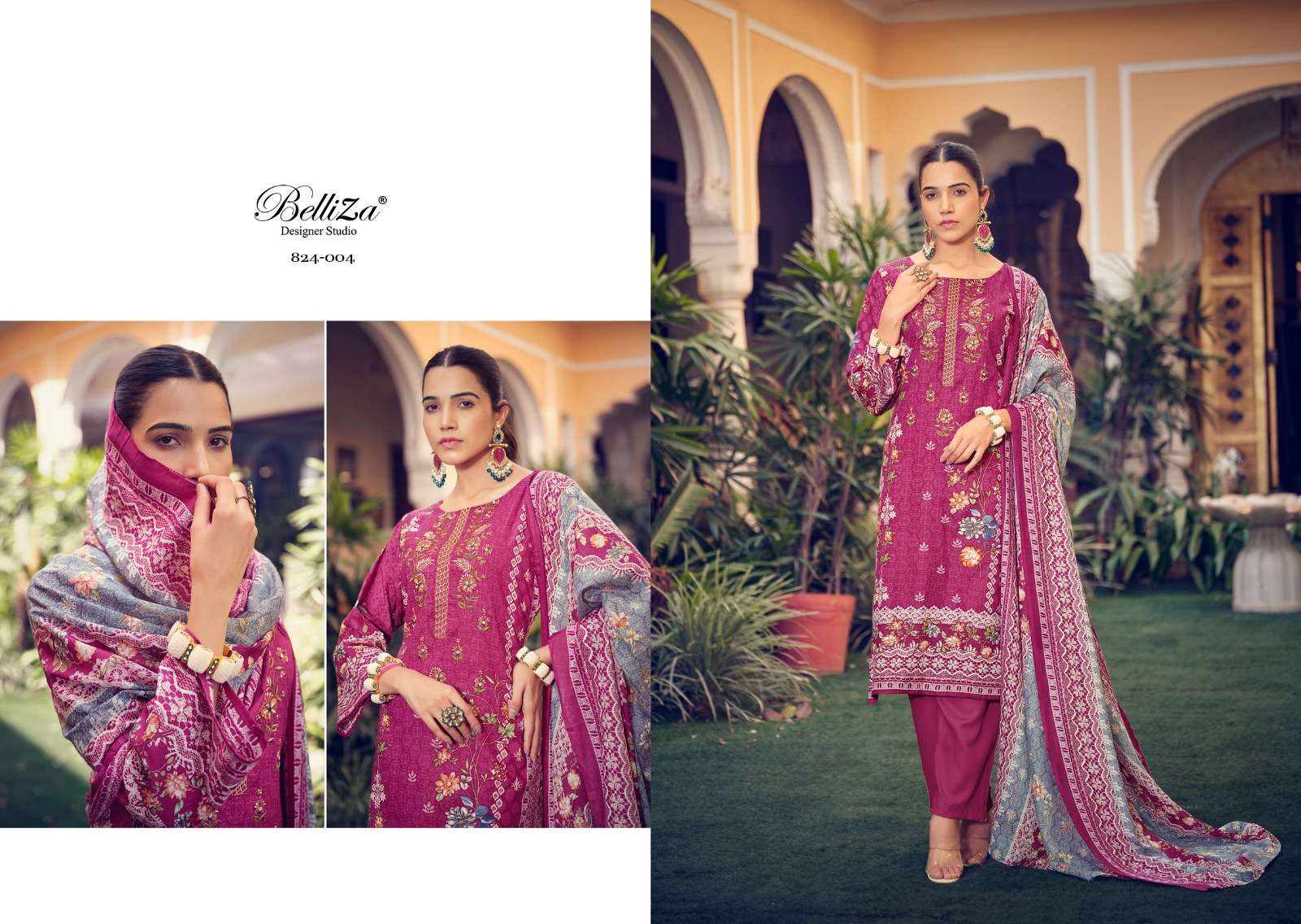 BelliZa DesigNer StuDio naira vol 19 mal cotton innovative look salwar su