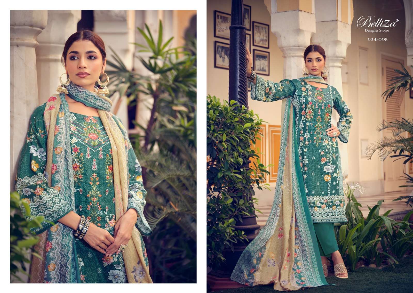 BelliZa DesigNer StuDio naira vol 19 mal cotton innovative look salwar su