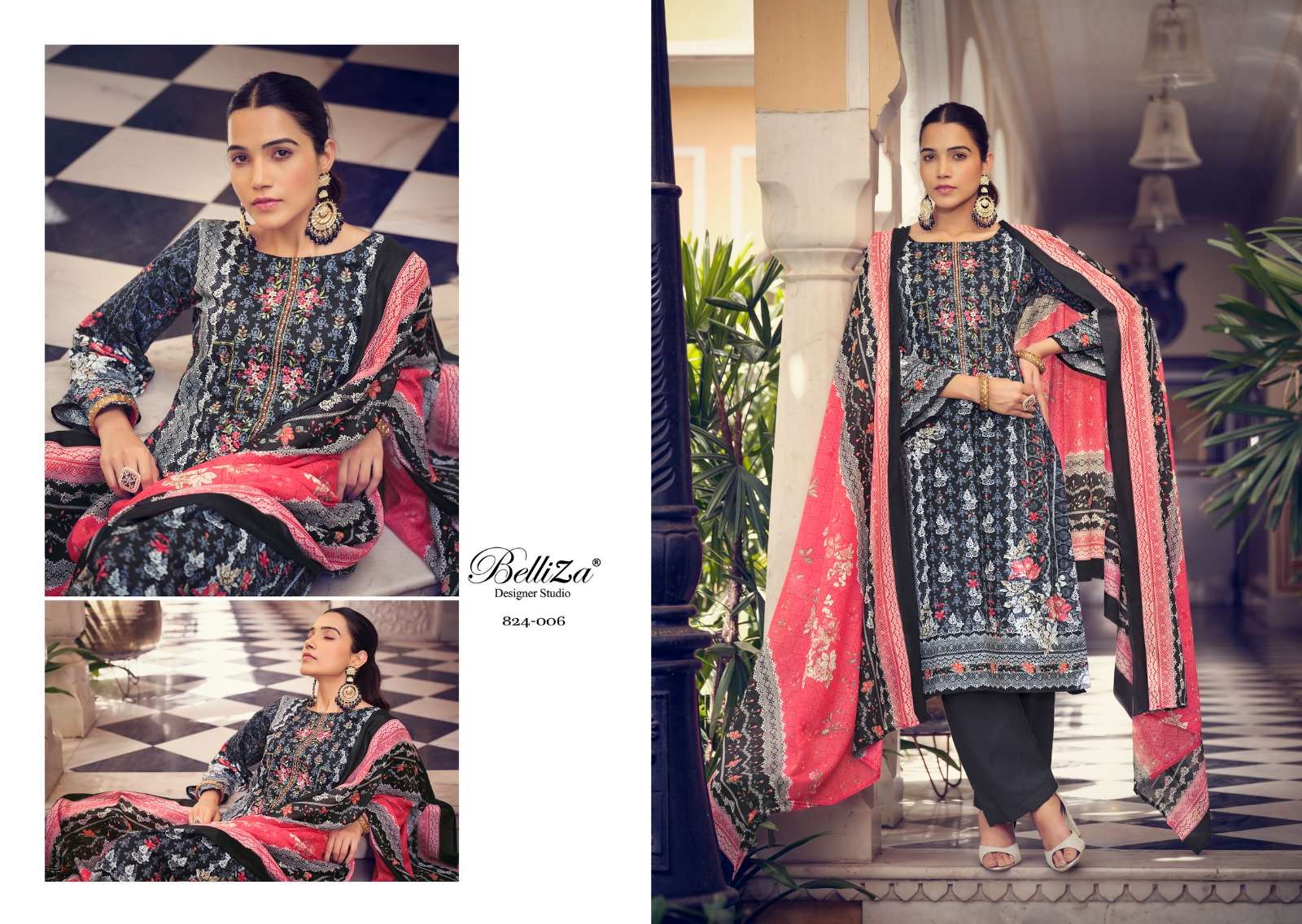 BelliZa DesigNer StuDio naira vol 19 mal cotton innovative look salwar su