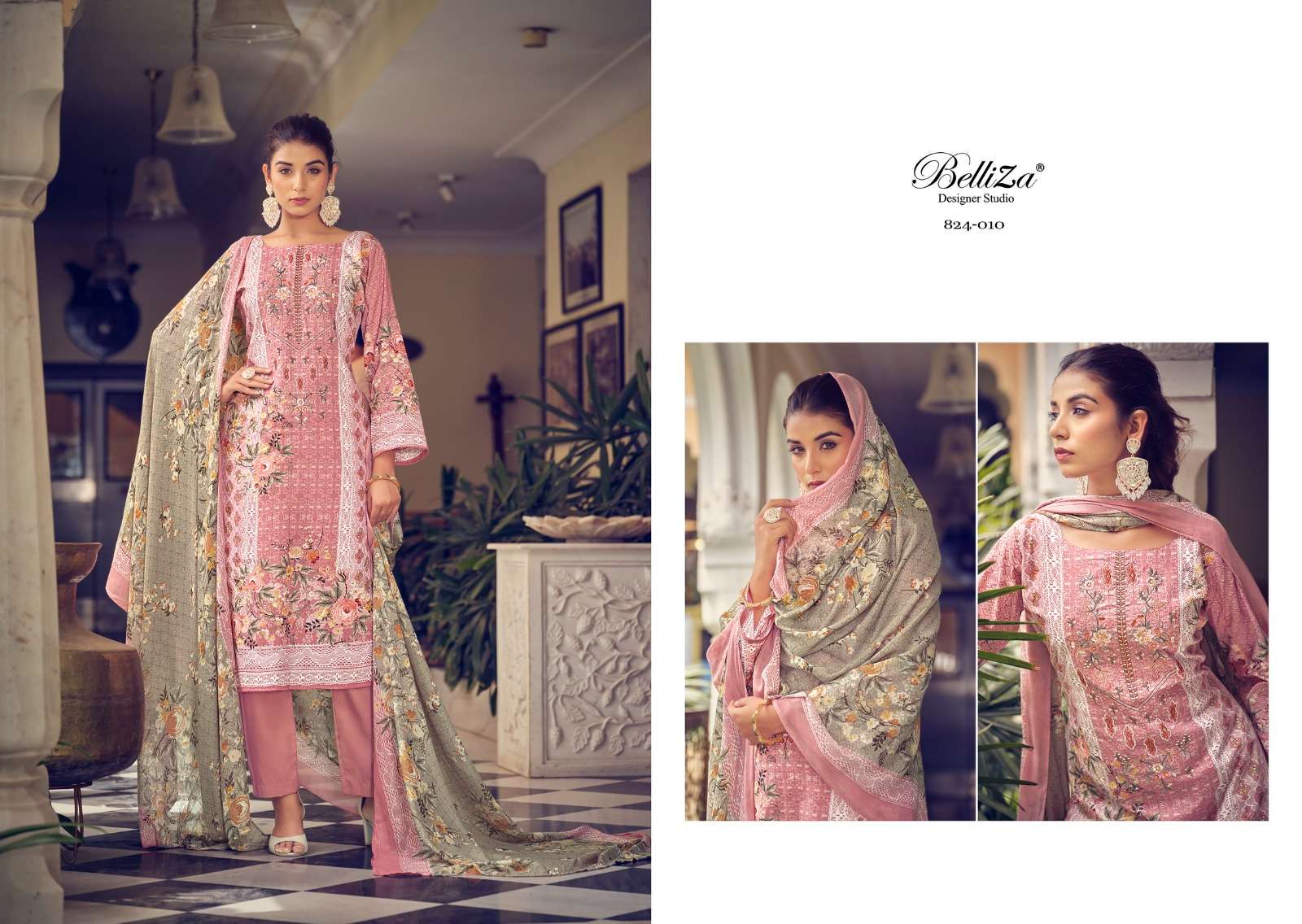 BelliZa DesigNer StuDio naira vol 19 mal cotton innovative look salwar su