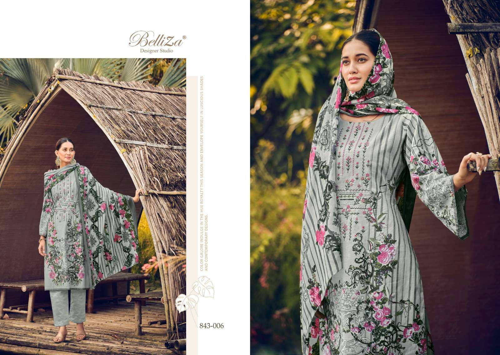 belliza designer studio naira vol 20 cotton exclusive print salwar suit catalog