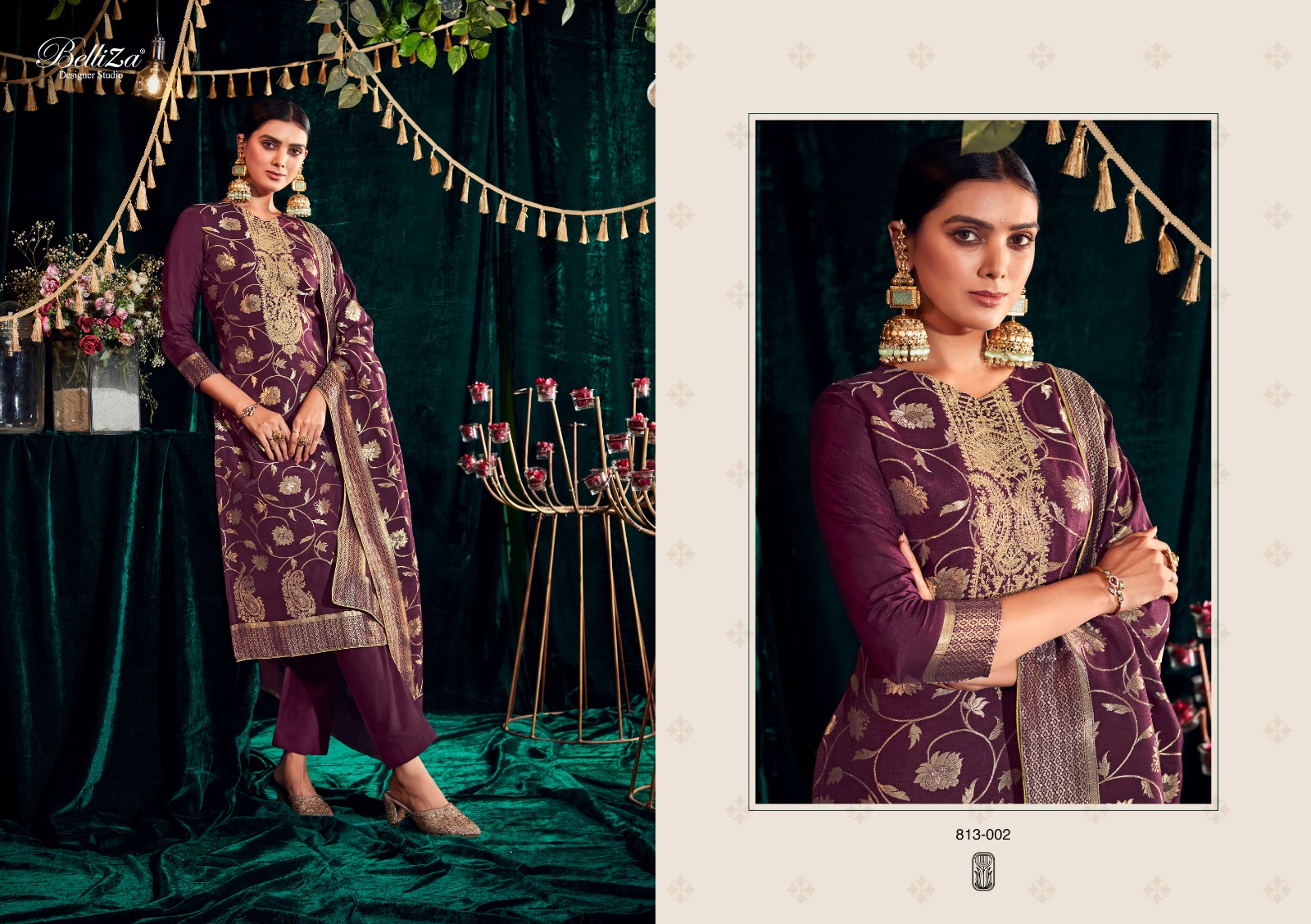 belliza designer studio rang veda dola viscose innovative look salwar suit catalog