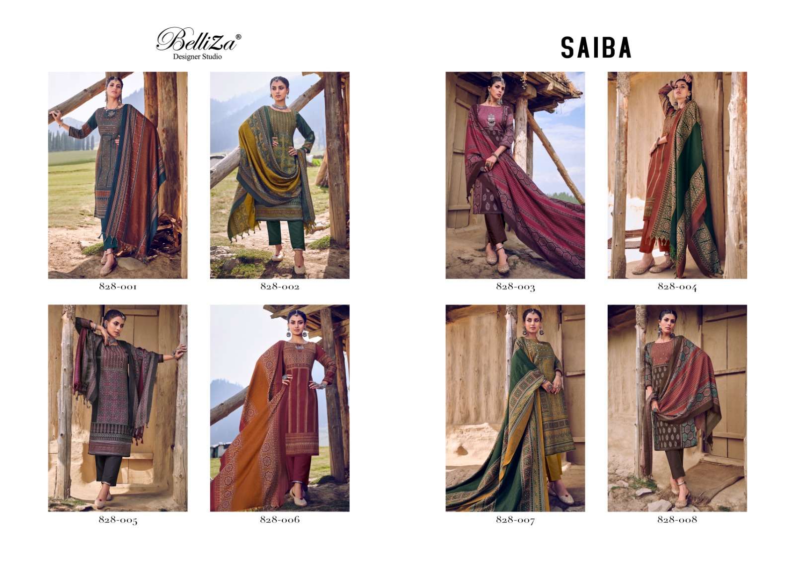 belliza designer studio saiba alpine wool elegant salwar suit catalog