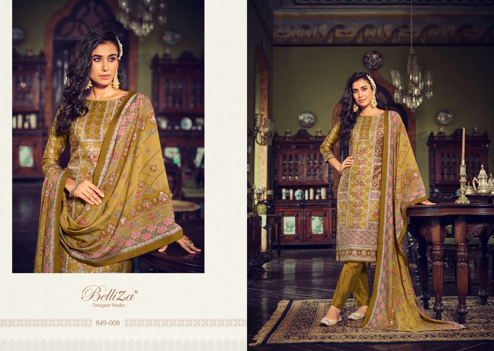 belliza designer studio sajda viscose muslin exclusive look salwar suit catalog