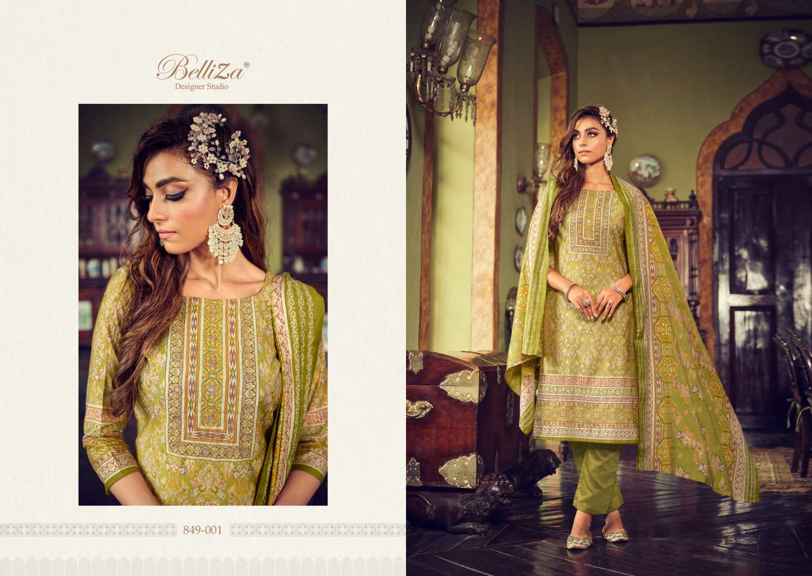 belliza designer studio sajda viscose muslin exclusive look salwar suit catalog