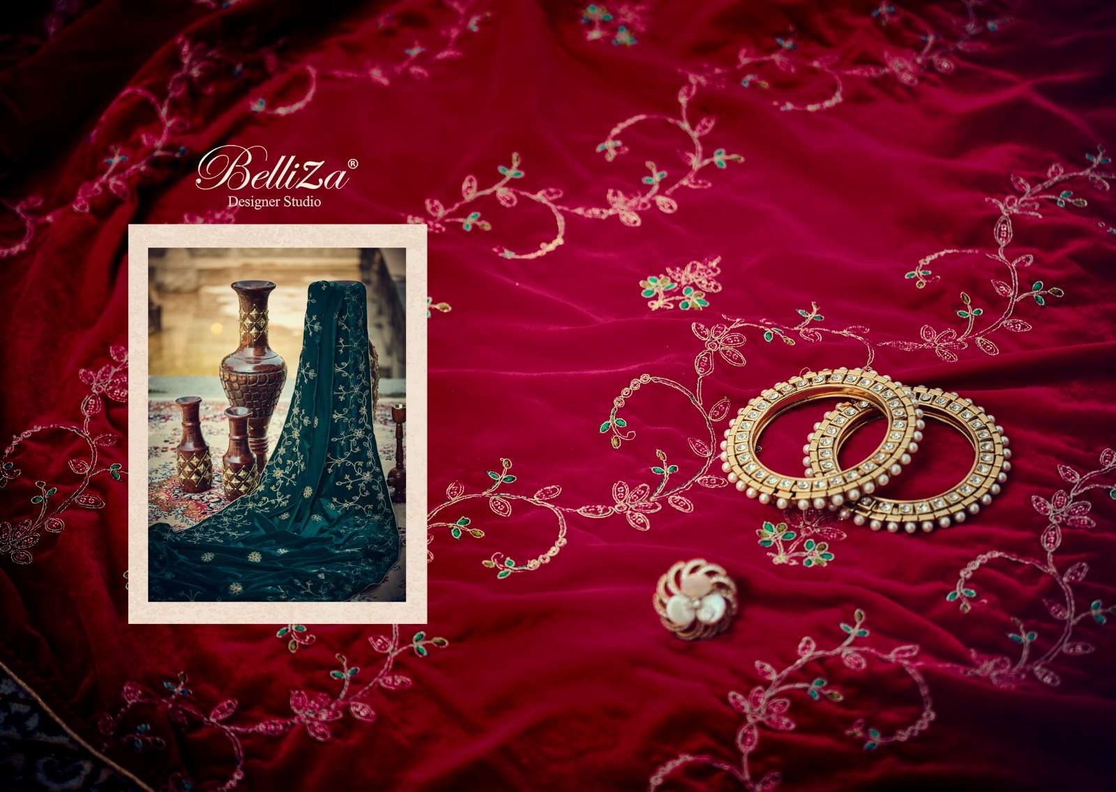 belliza designer studio shehnaaz  velvet catchy salwar suit catalog