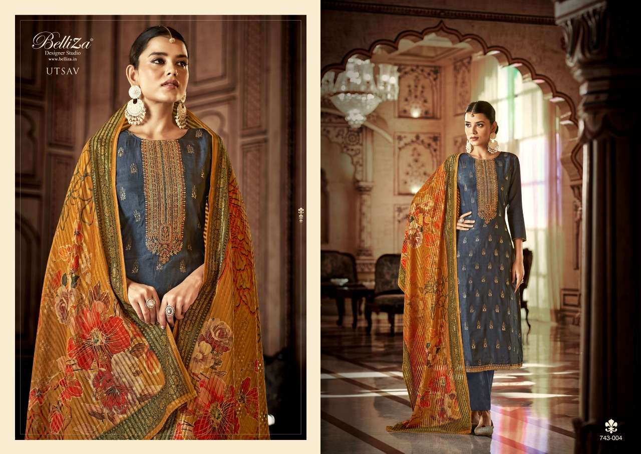 BelliZa DesigNer StuDio utsav viscose exclusive look salwar suit catalog