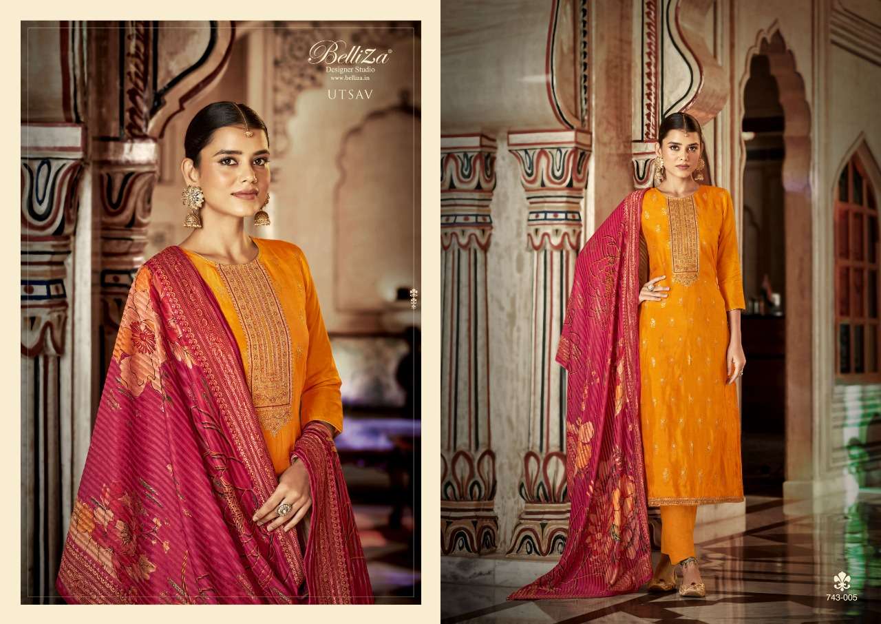 BelliZa DesigNer StuDio utsav viscose exclusive look salwar suit catalog