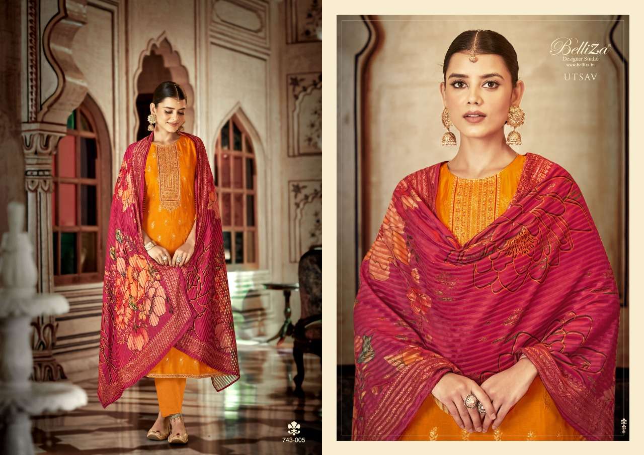 BelliZa DesigNer StuDio utsav viscose exclusive look salwar suit catalog