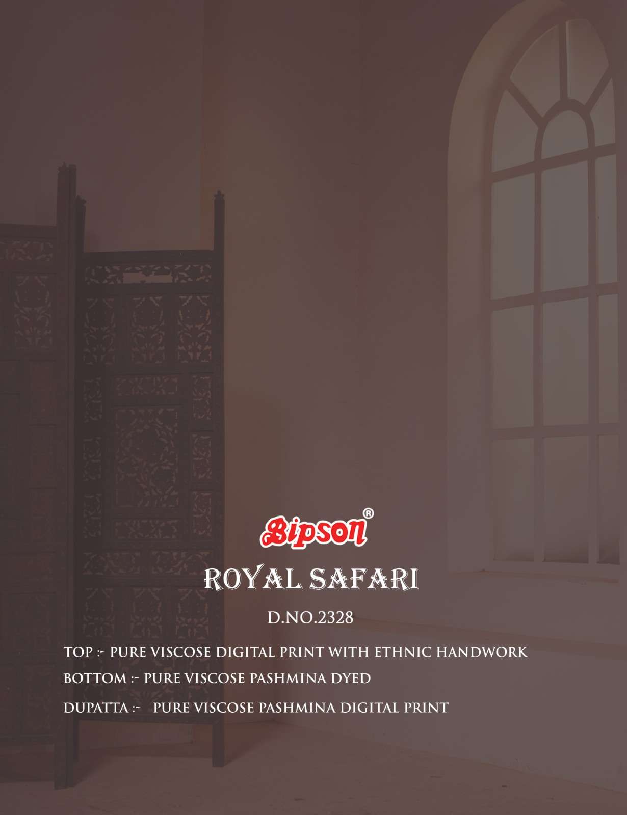 bipson royal safari 2328 viscose pashmina catchy look salwar suit catalog