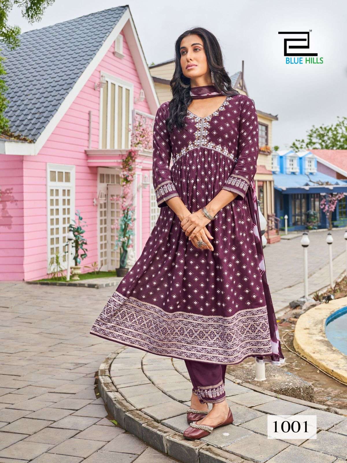 blue hills bollywood tikka vol 3 rayon decent look top bottom with dupatta catalog