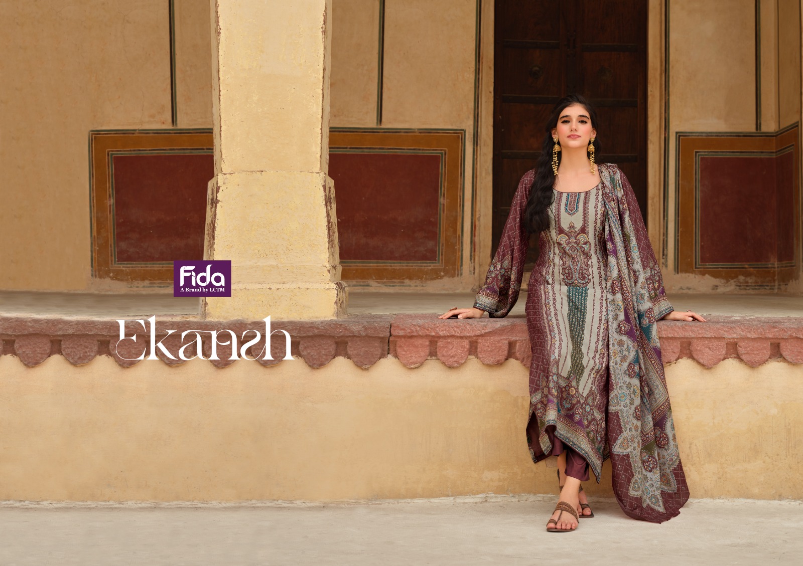 fida ekansh digital wool pashmina catchy look salwar suit catalog